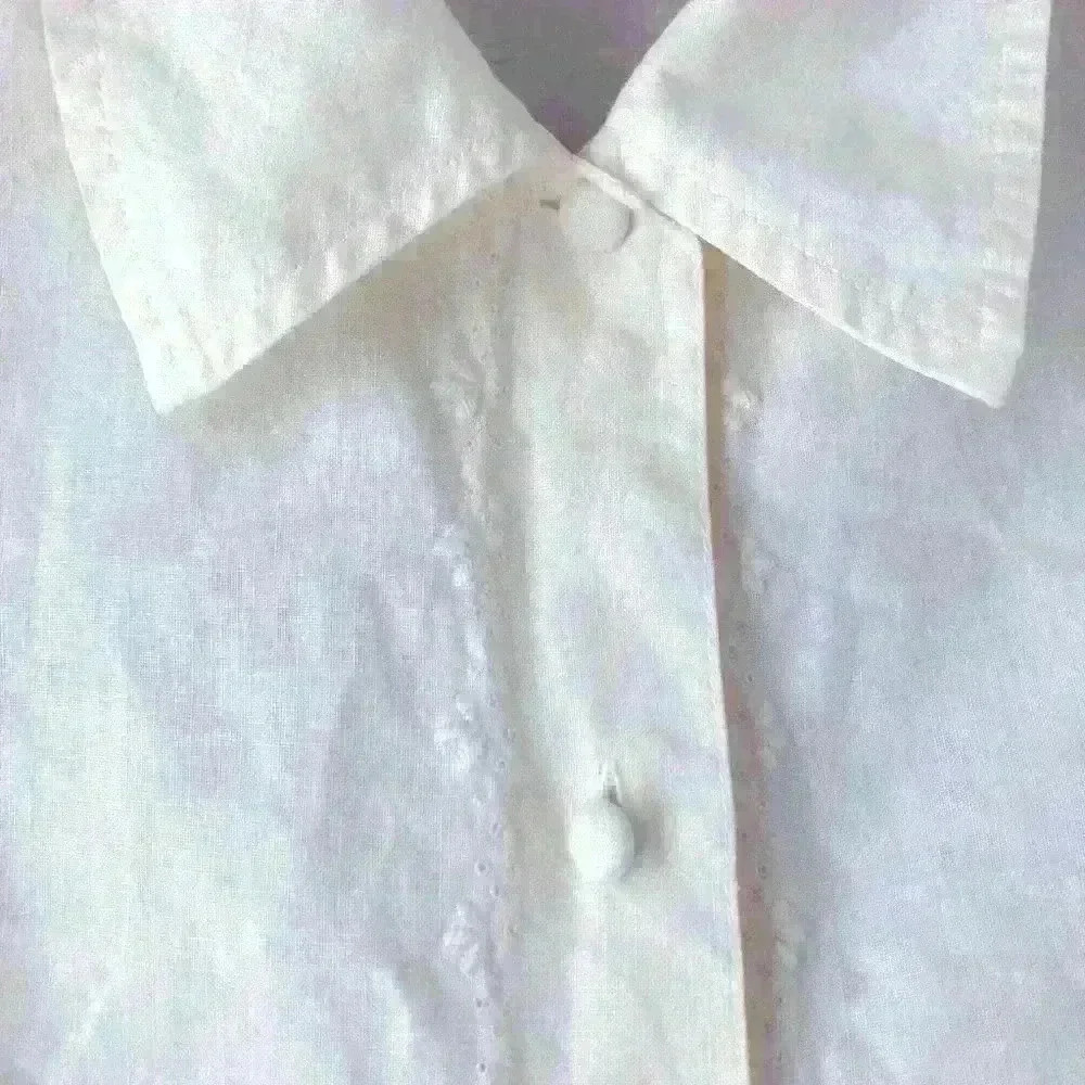 Ivory  Linen Shirt - Picture 5 of 6
